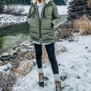 Amazon Orolay Green Puffer Down Jacket